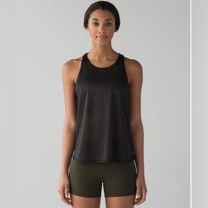 Lululemon Pushing Limits Tank Black Size 4